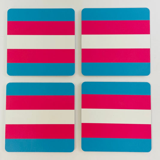 Coasters Set: Trans Pride