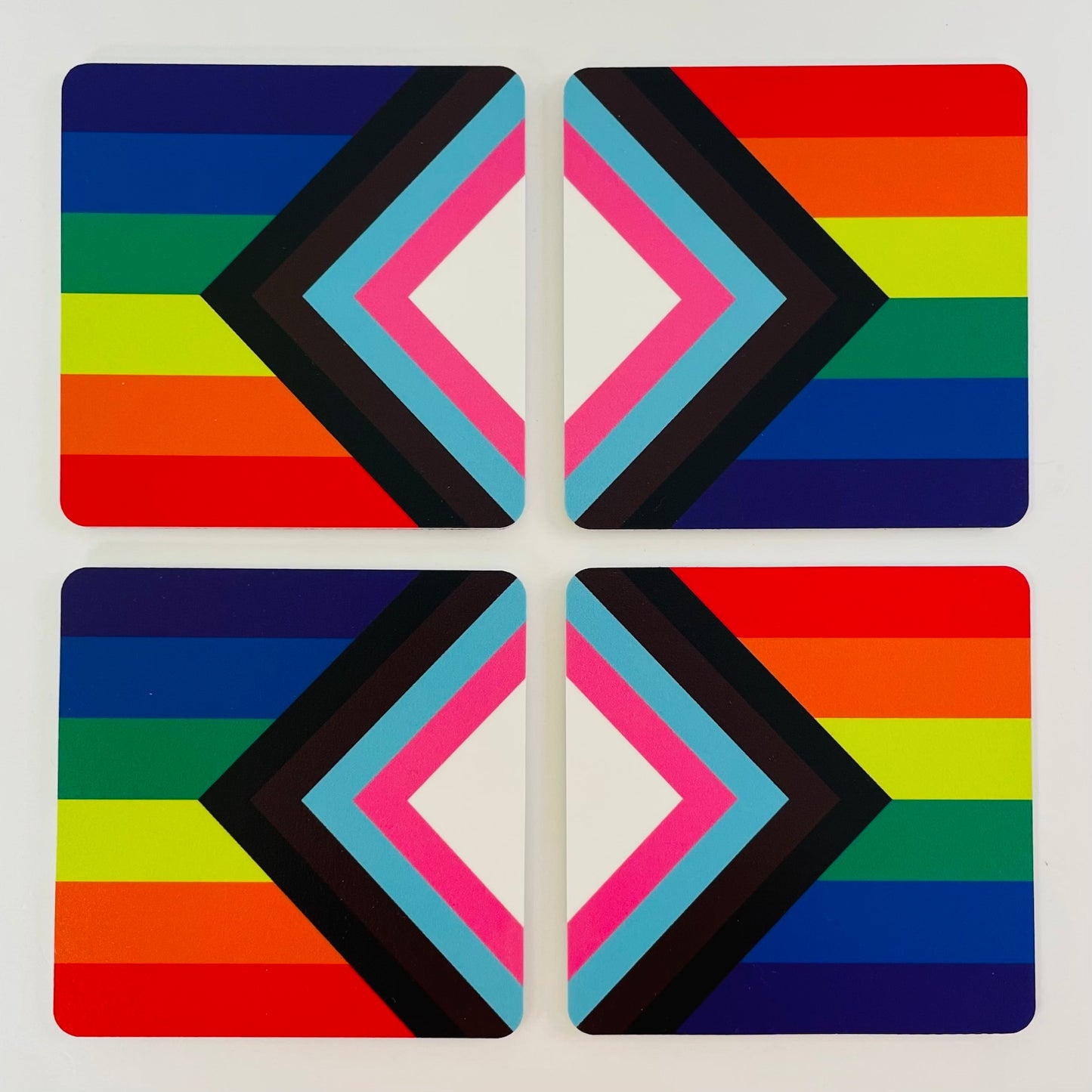 Coasters Set: Pride Flag