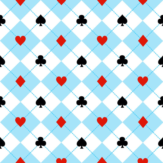 Art Tiles: Deck of Cards Plaid