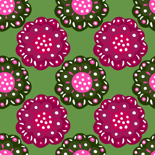 Art Tiles: Watermelon Mums