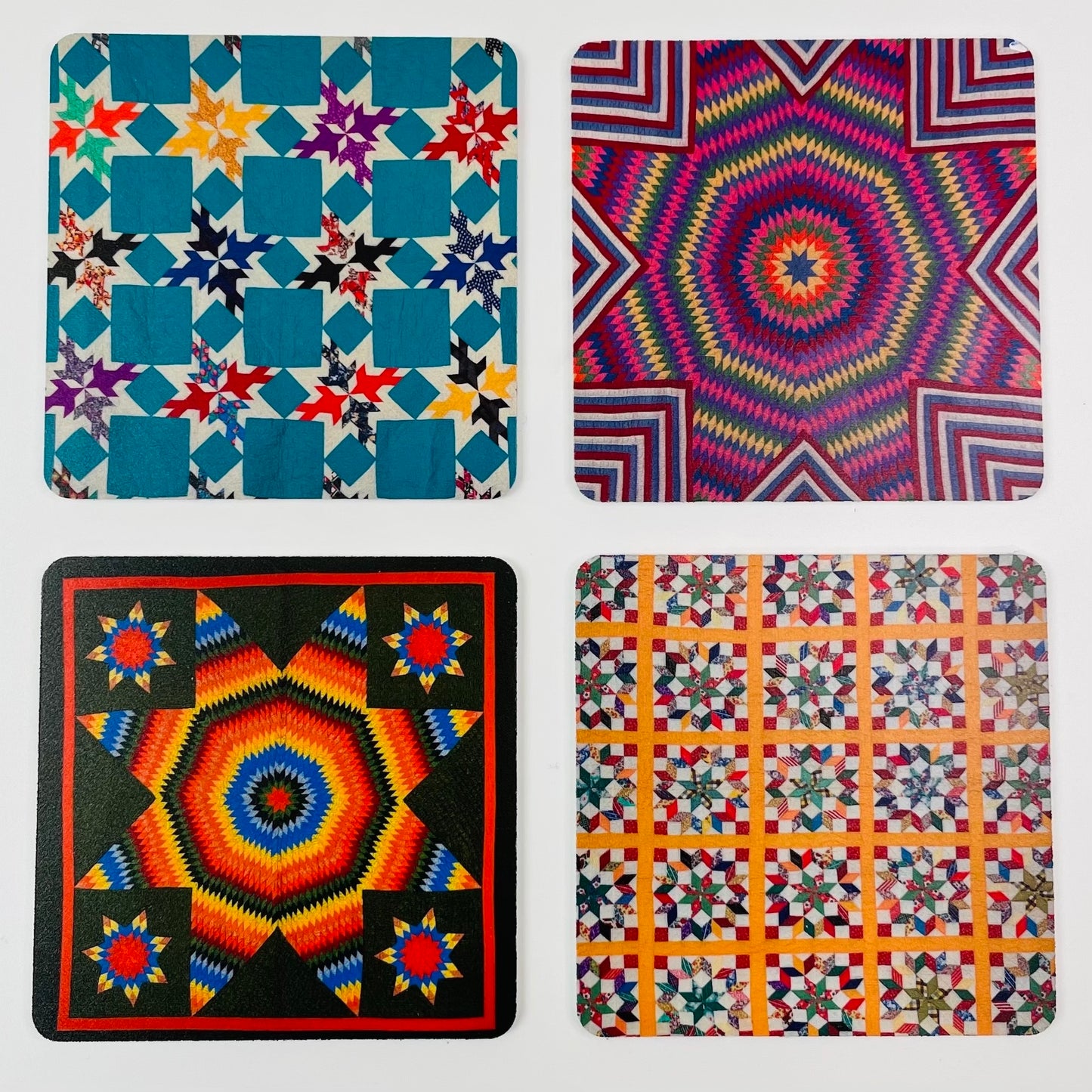 Art Coasters Set: Quilts Collection