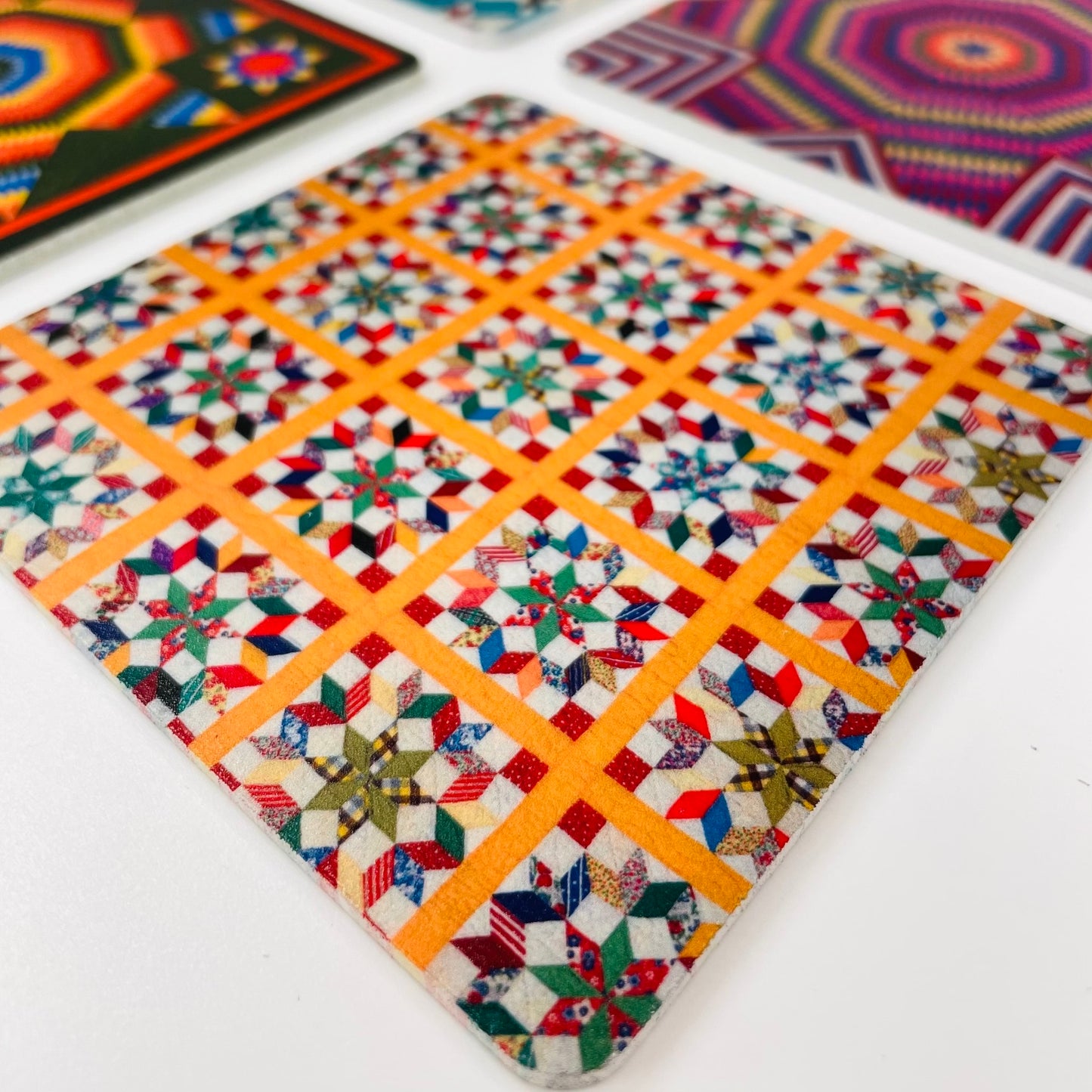 Art Coasters Set: Quilts Collection