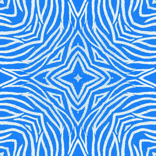 Art Tiles: Blue Zebra