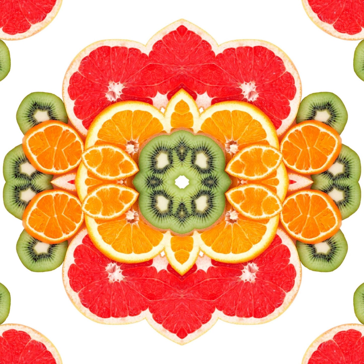 Art Tiles: Fruit Mandala