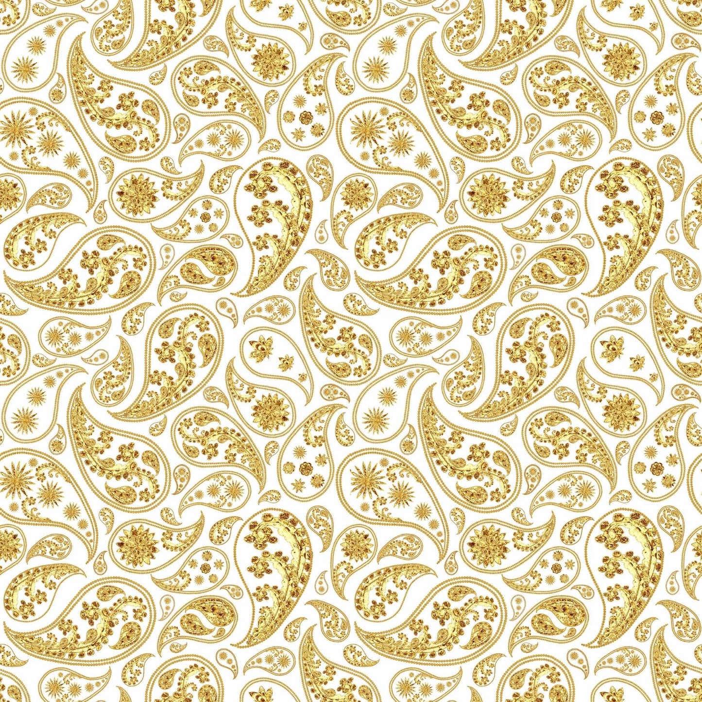 Art Tiles: Gold Paisley