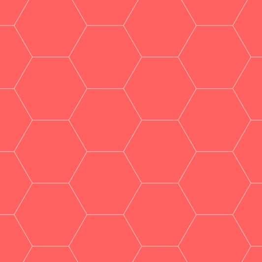 Art Tiles: Honeycomb (Salmon)