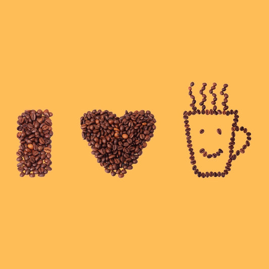 Art Tiles: I Love Coffee (Yellow)