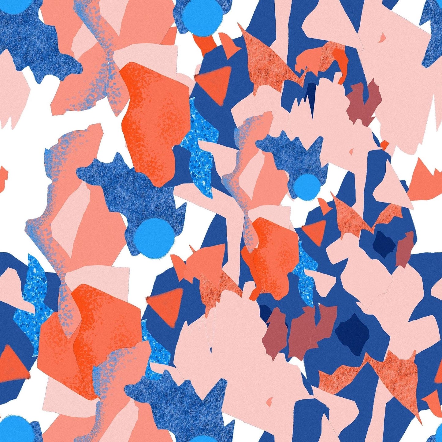 Art Tiles: Orange & Blue Paper