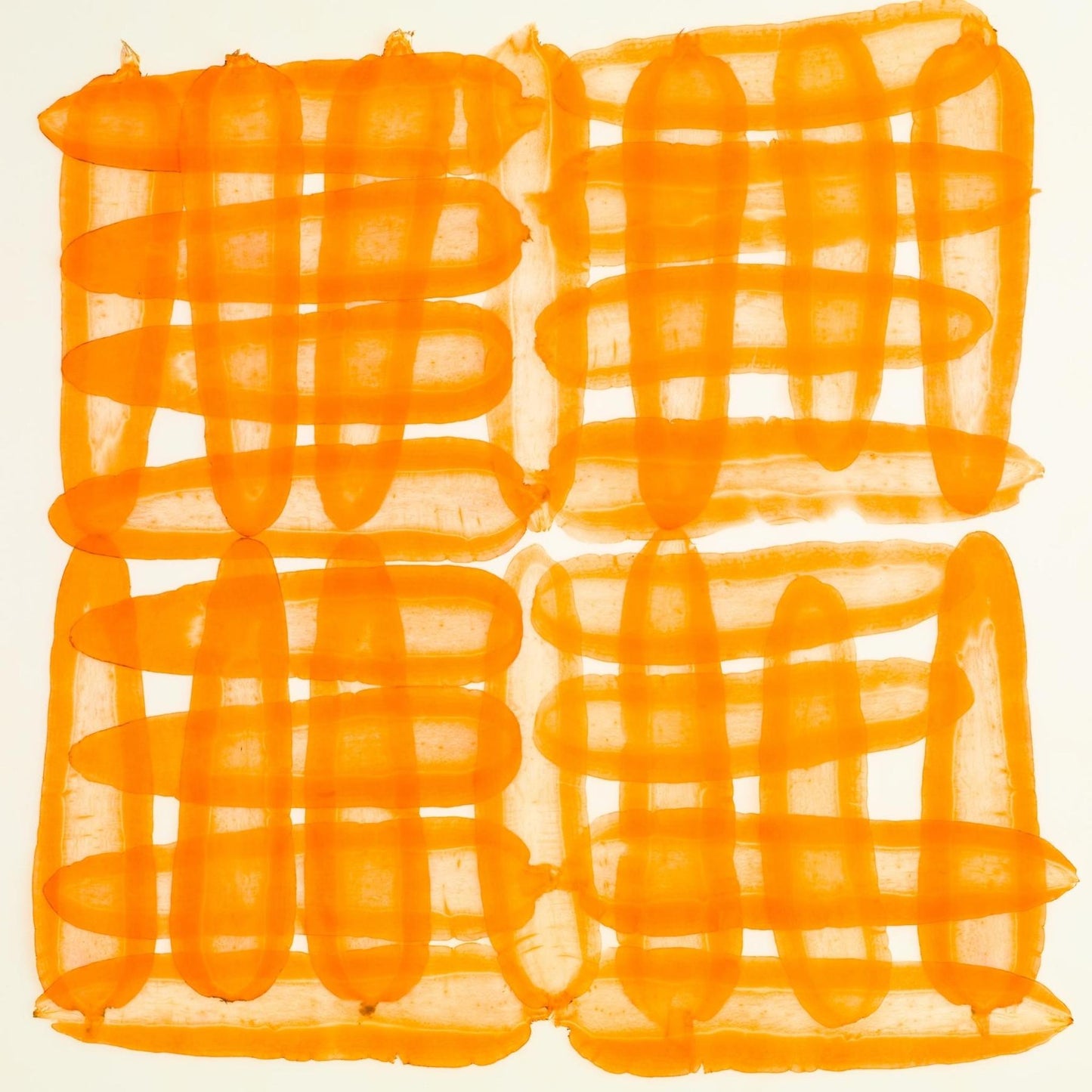 Art Tiles: Orange Watercolor Grid