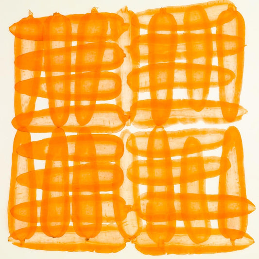 Art Tiles: Orange Watercolor Grid