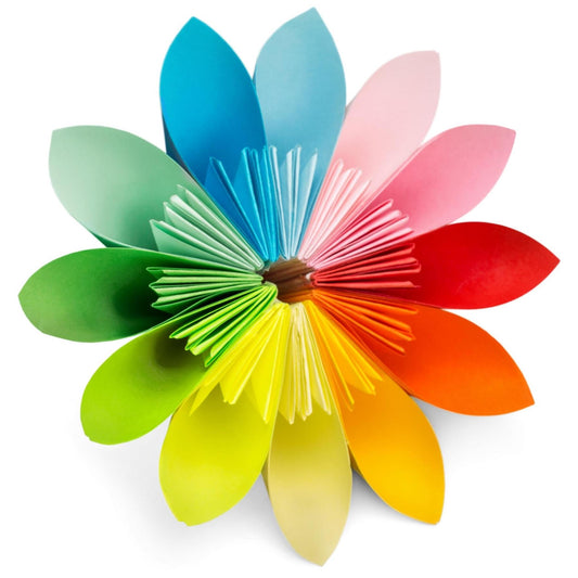 Art Tiles: Paper Rainbow Flowers