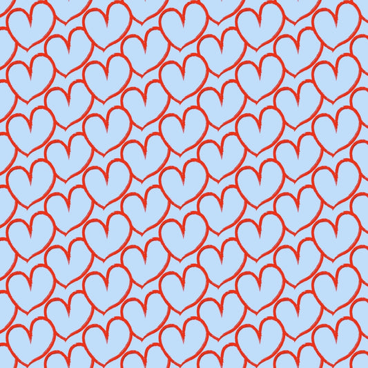 Art Tiles: Hearts (Red & Blue)