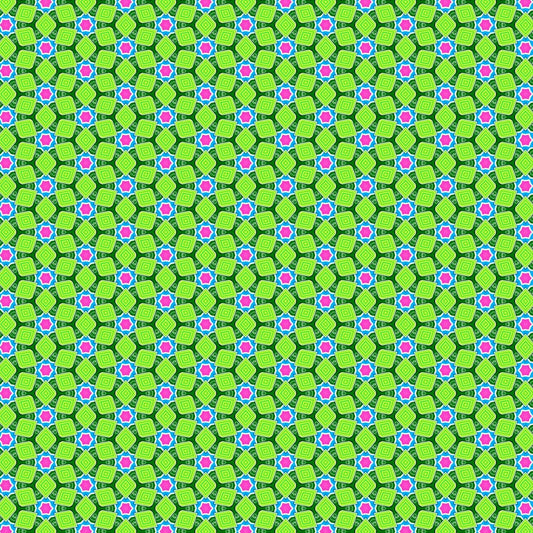 Art Tiles: Lime Star Kaleidoscope