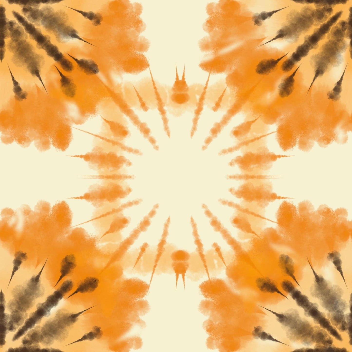 Art Tiles: Tangerine Tie-dye