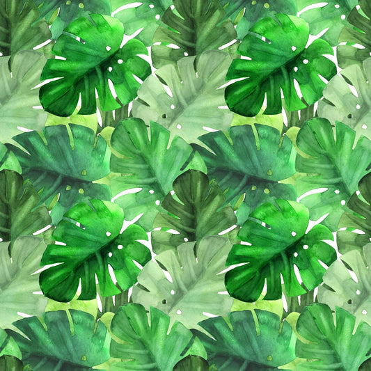 Art Tiles: Monstera Leaves Watercolor