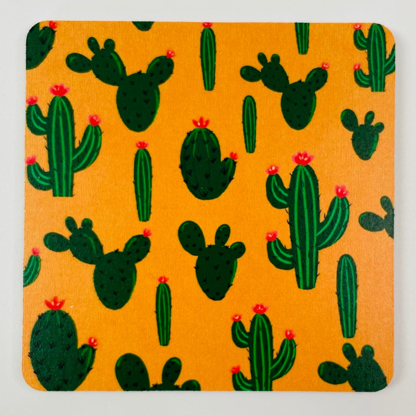 Coasters Set: Cactus pattern