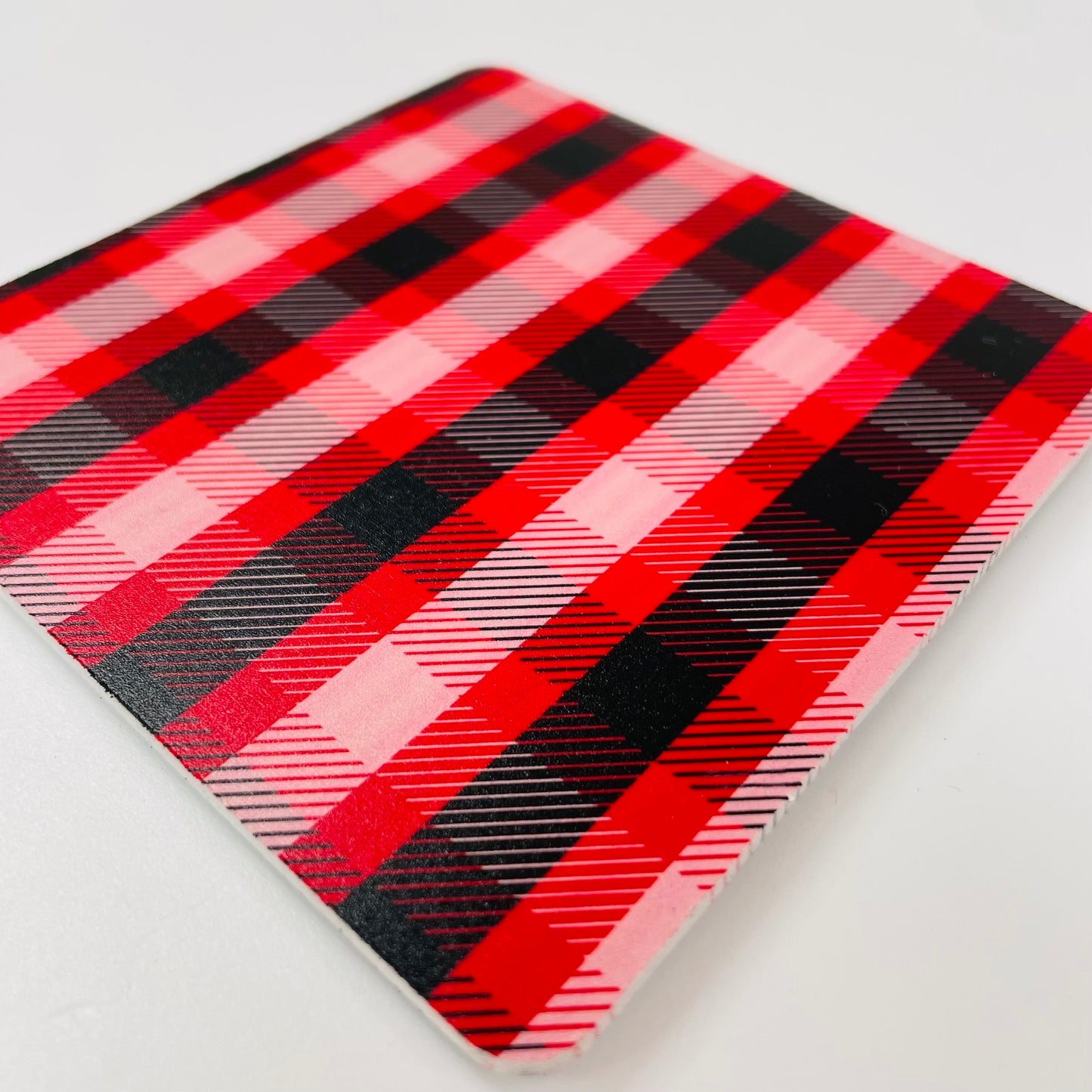 Coasters Set: Plaid