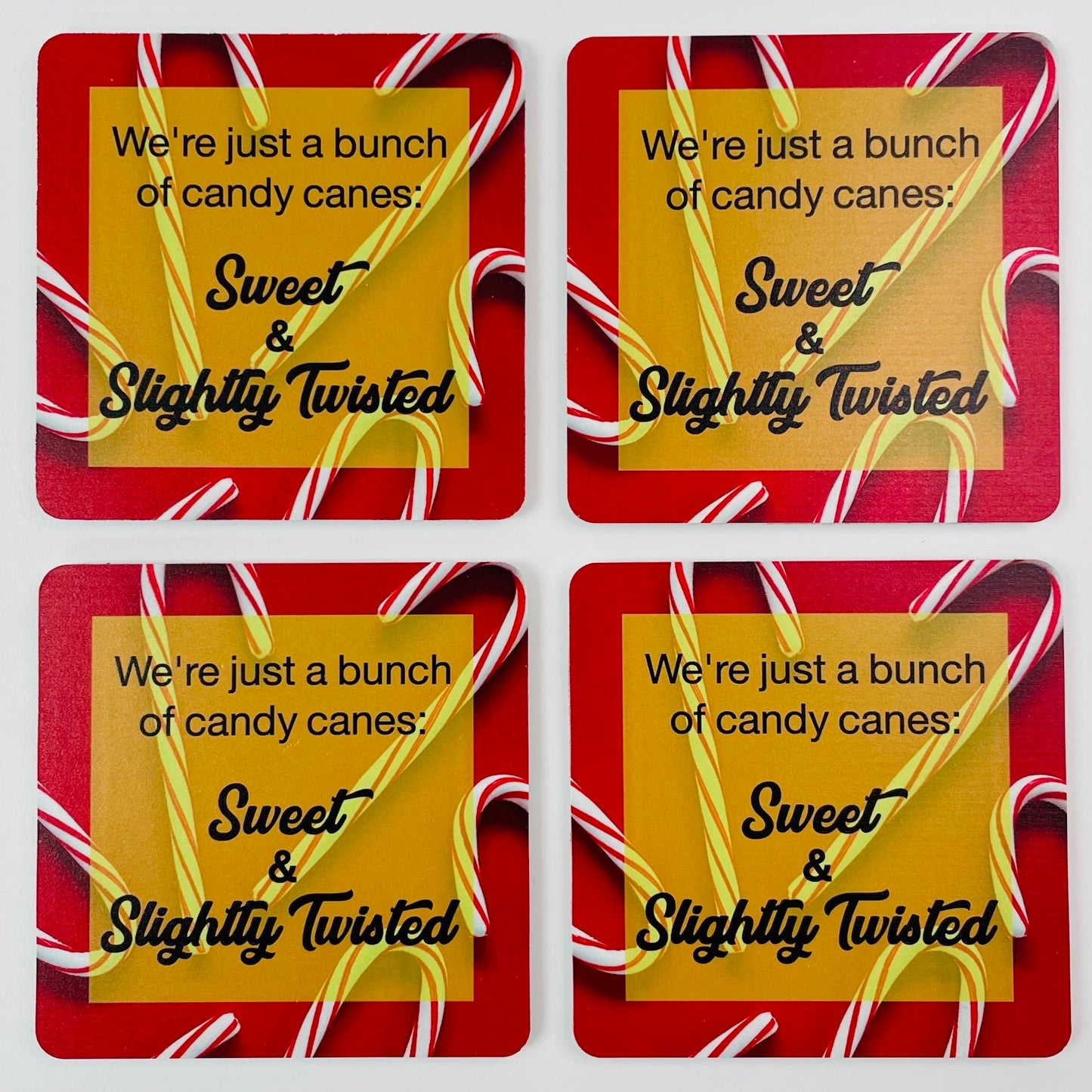 Coasters Set: Bunch of Candy Canes