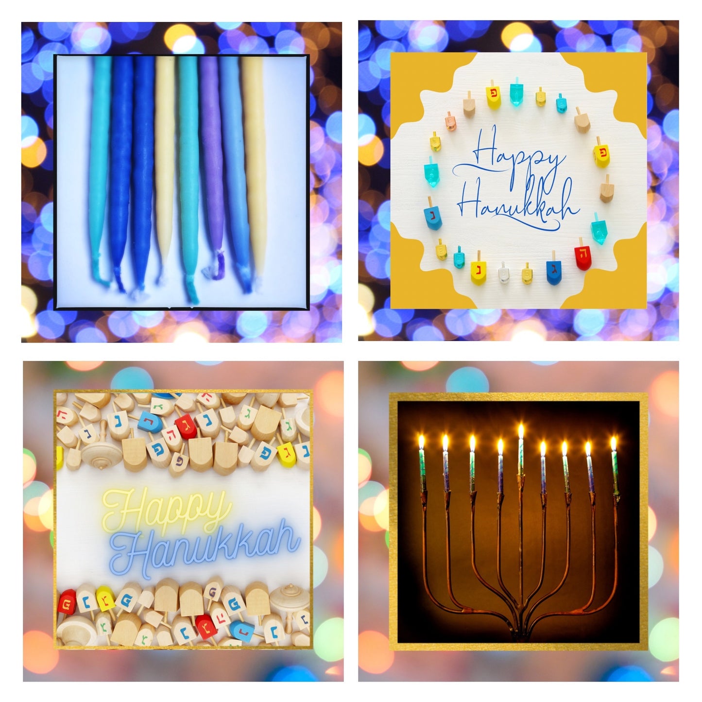 Coasters Set: Happy Hanukkah!