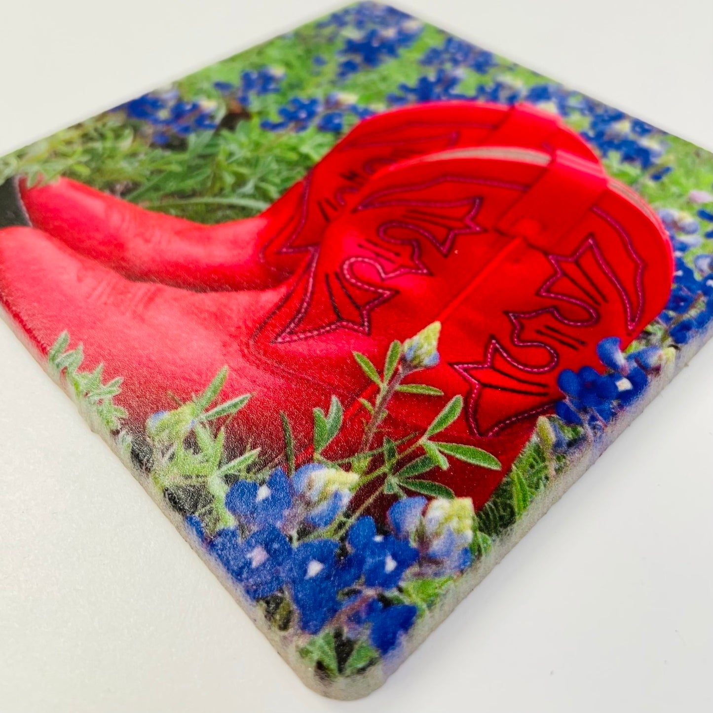 Coasters Set: Boots & Bluebonnets