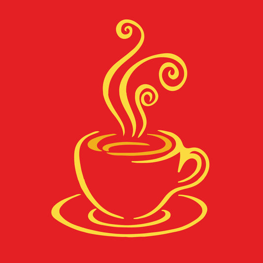 Art Tiles: Cup of Joe - Red