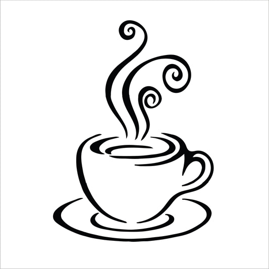 Art Tiles: Cup of Joe - B&W