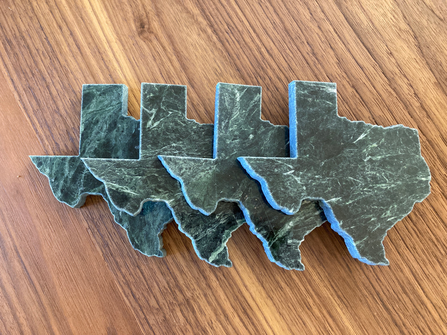 Texas Stone Coasters Set: East Texas Forest Green