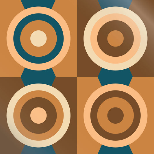 Art Tiles: Four Circles - Natural