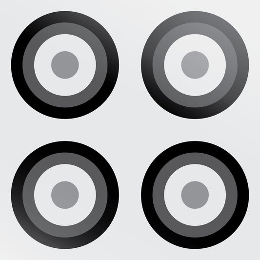 Art Tiles: Four Circles - B&W