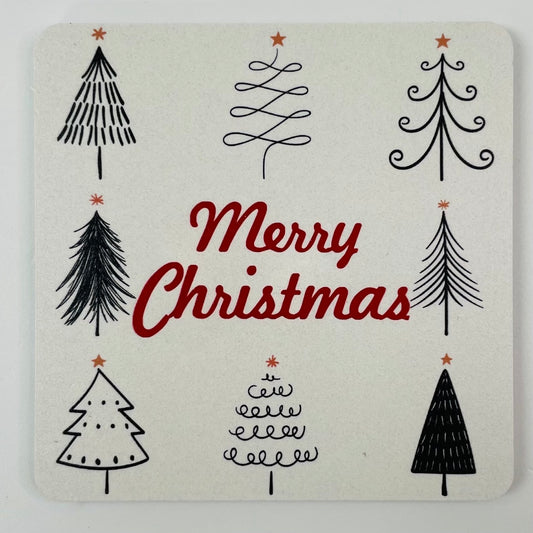 Coasters Set: Merry Christmas