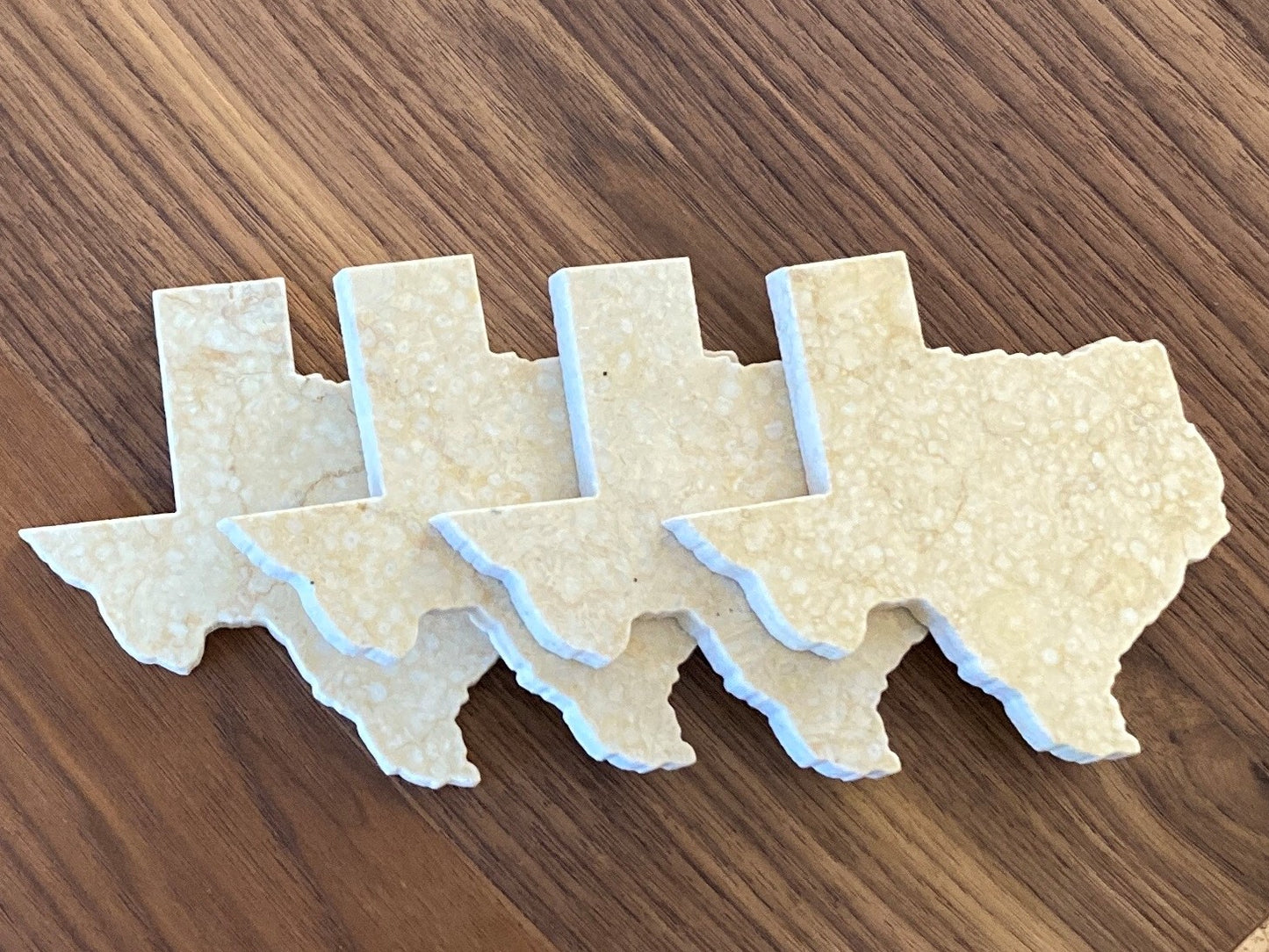 Texas Stone Coasters Set: Monihan Sands