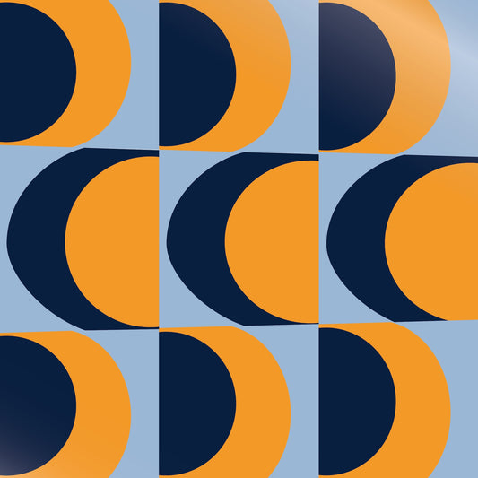 Art Tiles: Nine Waves - Orange