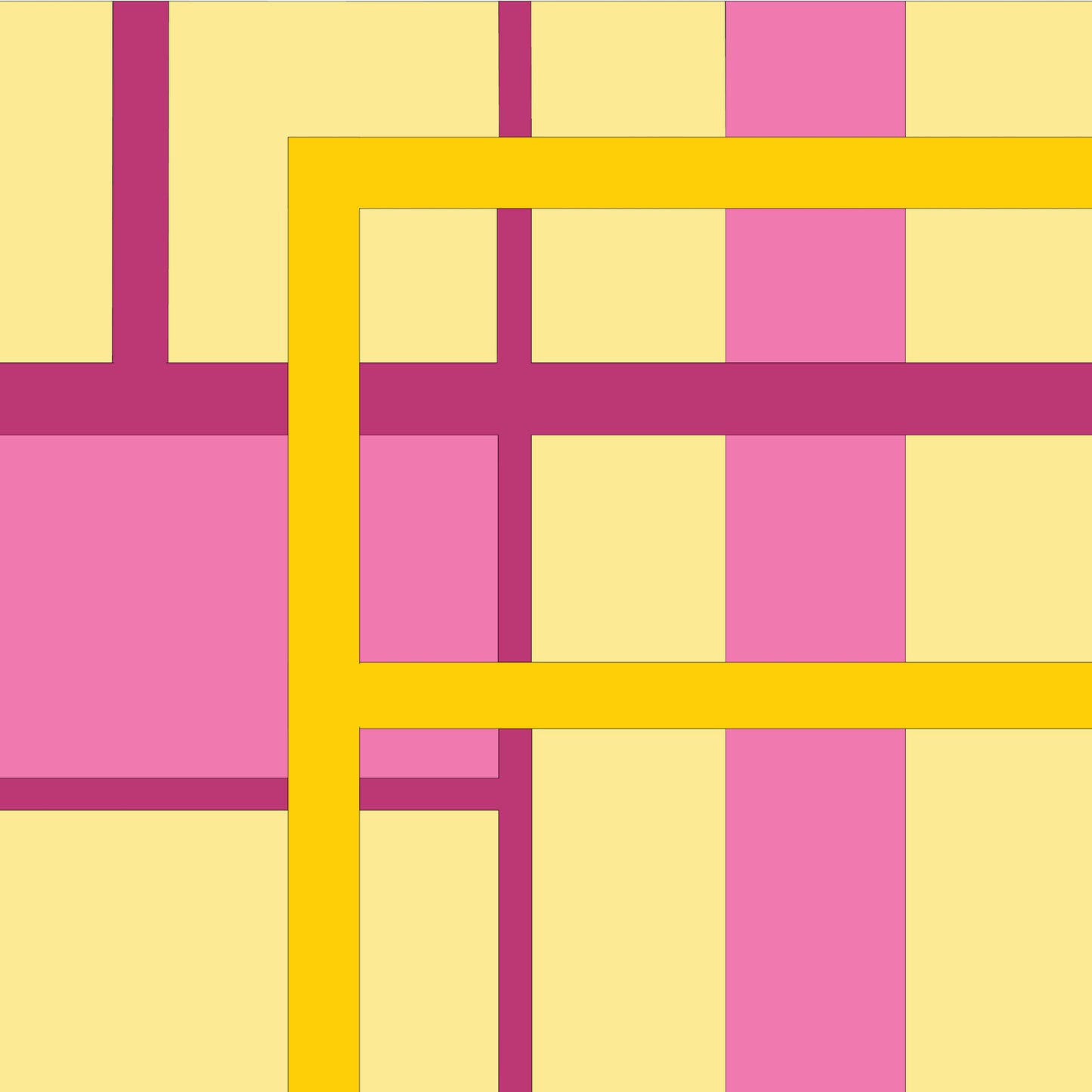 Art Tiles: Our Mondrian - Sherbet