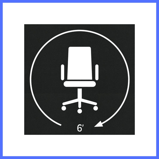 Social Distance Tiles - 6 ft. Chair (circle)