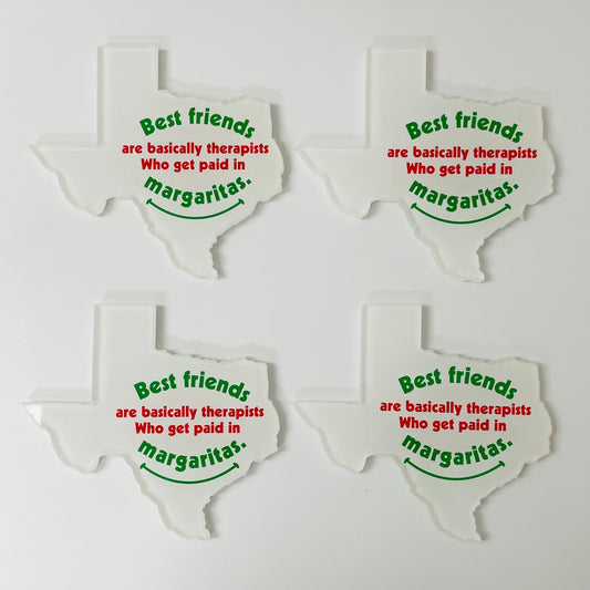 Texas Coasters Set: Best Friends & Margaritas