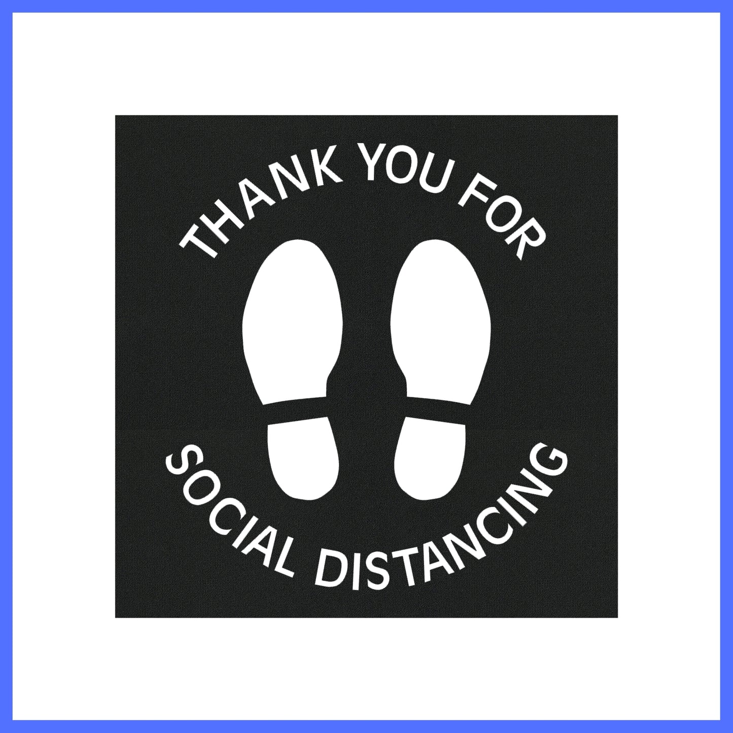 Social Distance Tiles - Thank you (curved)