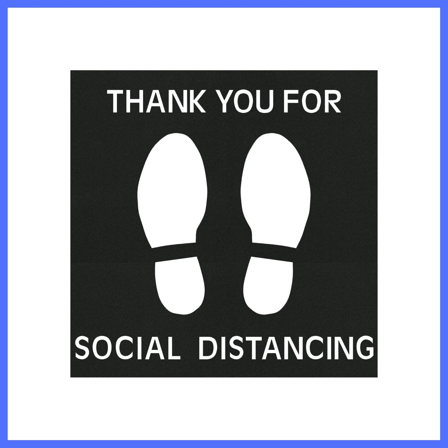 Social Distance Tiles - Thank you (straight)